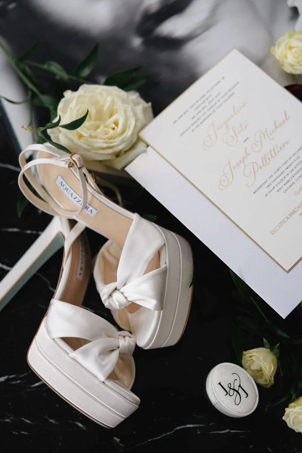 Bridal details from a destination wedding planned by Michigan Avenue Events