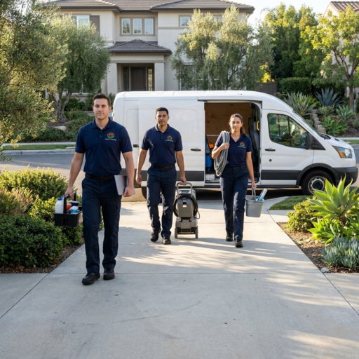 All Bright crew arriving at a South Bay home
